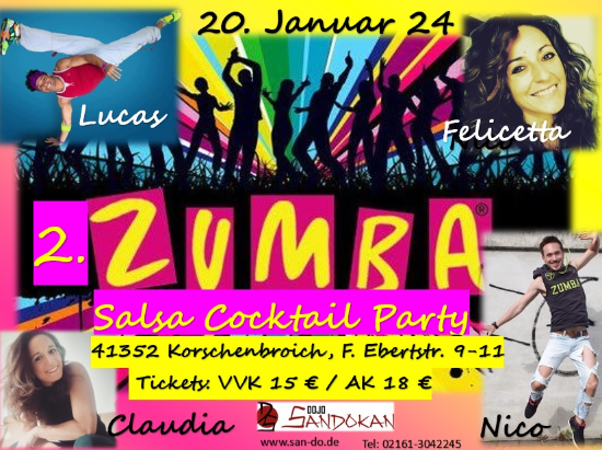 2. Zumba Salsa Cocktail Party